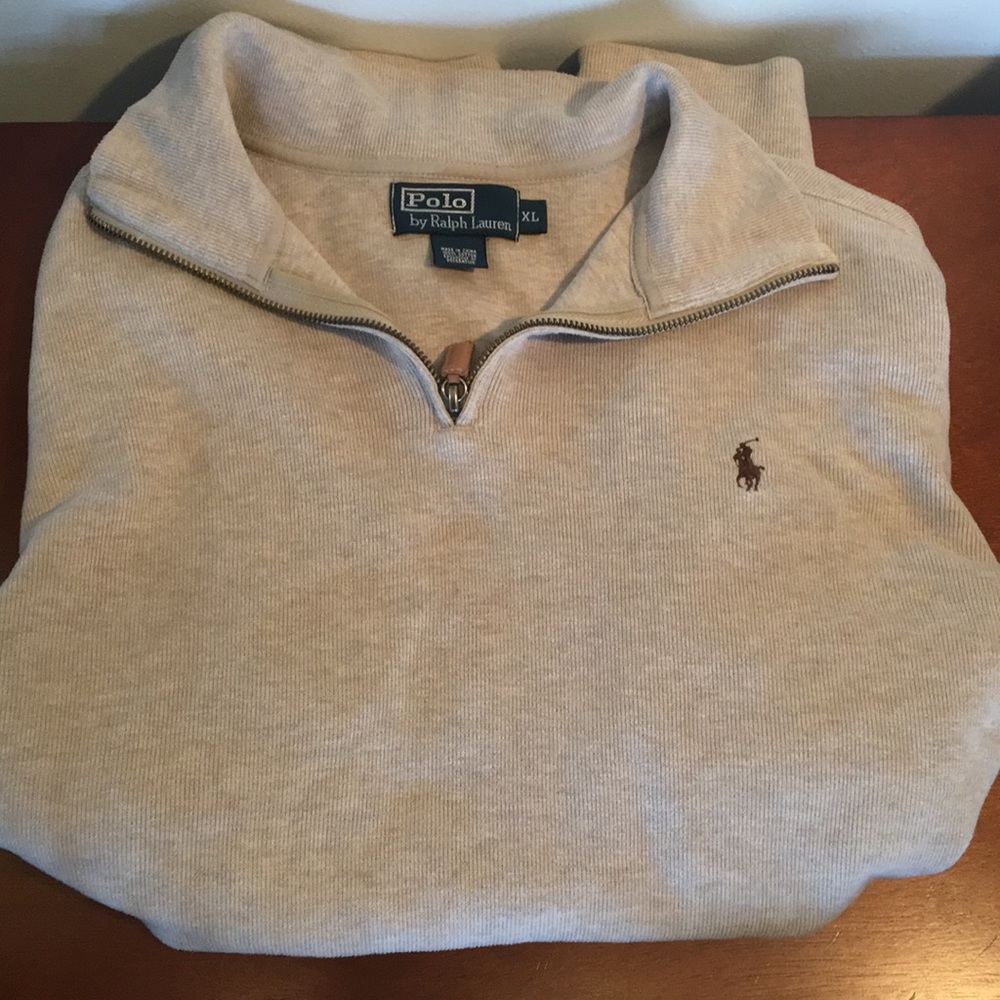 Polo Ralph Lauren oatmeal quarter zip pullover
